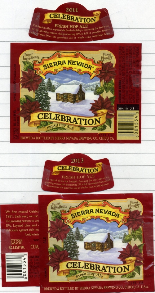 Celebration Ale 2011 and 2013 vertical testing